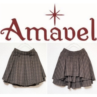 アマベル(Amavel)のAmavel Classic◆アマベル◆ダブルリボンバックティアードスカート(ミニスカート)