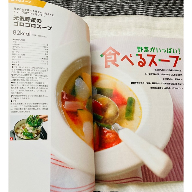 【美品】野菜たっぷり元気スープ 185レシピ！ エンタメ/ホビーの本(料理/グルメ)の商品写真