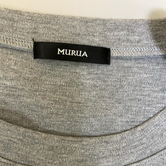 MURUA(ムルーア)のムルーア　グレー　トップス レディースのトップス(Tシャツ(半袖/袖なし))の商品写真