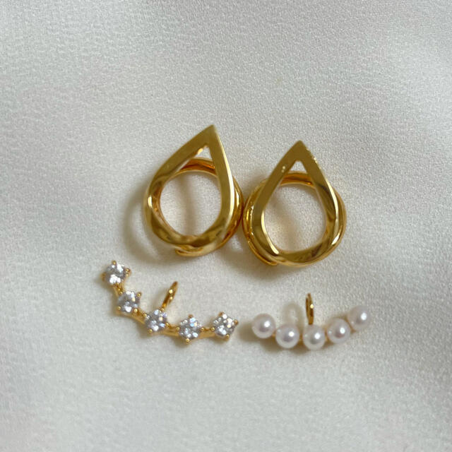 【美品】ete エテ ループイヤリング パール チャームセット 3