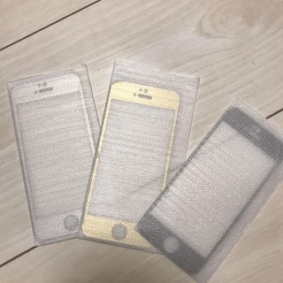 3枚セット激安iphone5/5s/5c/se1共通サイズ全面保護鏡面強化ガラス(保護フィルム)