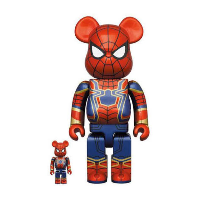 MEDICOM TOY(メディコムトイ)のBE＠RBRICK IRON SPIDER 100% 400%  エンタメ/ホビーのフィギュア(その他)の商品写真