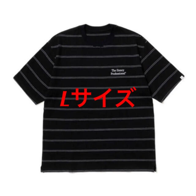 Lサイズ 黒 ennoy エンノイ Pique Border ボーダー Tシャツ