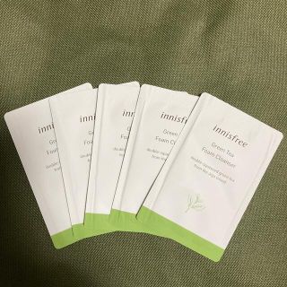 イニスフリー(Innisfree)のイニスフリー グリーンティーフォームクレンザー 3ml 5枚(洗顔料)