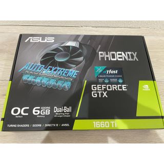 エイスース(ASUS)のASUS グラボ　PH-GTX1660TI-O6G  美品(PC周辺機器)