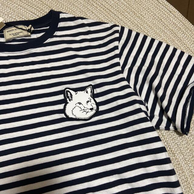 MAISON KITSUNE'(メゾンキツネ)のメゾンキツネ　ボーダーTシャツ レディースのトップス(Tシャツ(半袖/袖なし))の商品写真