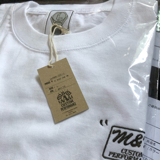 M&M(エムアンドエム)の土日特別価格 M&M UNRIVALED ポケットTee L 白 エムアンドエム メンズのトップス(Tシャツ/カットソー(半袖/袖なし))の商品写真