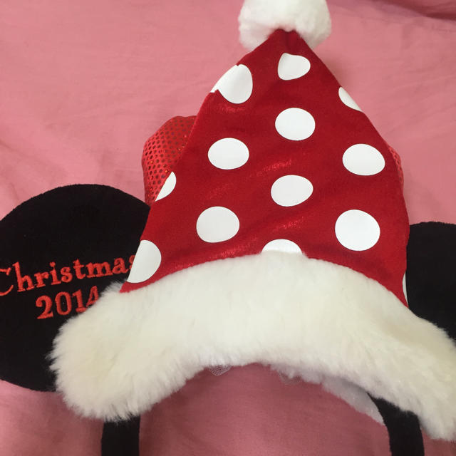 Disney(ディズニー)のミニーカチューシャ クリスマス2014 レディースのヘアアクセサリー(カチューシャ)の商品写真
