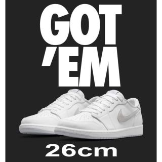 ナイキ(NIKE)のNIKE AIR JORDAN 1 LOW OG "NEUTRAL GREY"(スニーカー)