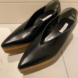 アメリヴィンテージ(Ameri VINTAGE)のAmeri Vintage ウッドシューズ 厚底パンプス　ブラック(ハイヒール/パンプス)