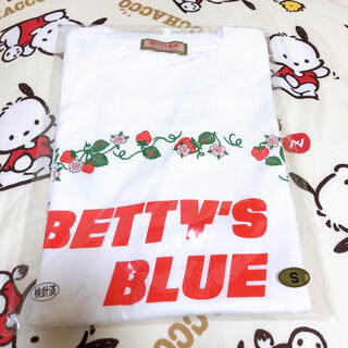ベティーズブルー(BETTY'S BLUE)のべティーズブルー イチゴ柄ショッパーモチーフTシャツ(Tシャツ(半袖/袖なし))