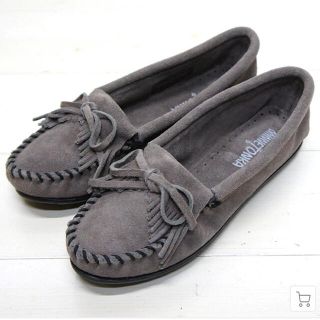 ミネトンカ(Minnetonka)の【まる@＠様　専用ページ】ミネトンカ　モカシン　グレー(スリッポン/モカシン)