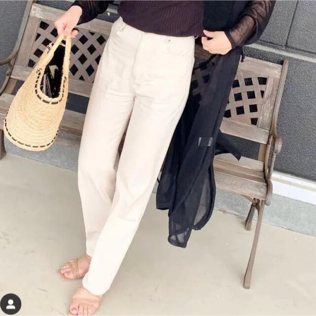 22SS☆Drawerドゥロワーコットンインディゴ5Pデニムパンツ40-