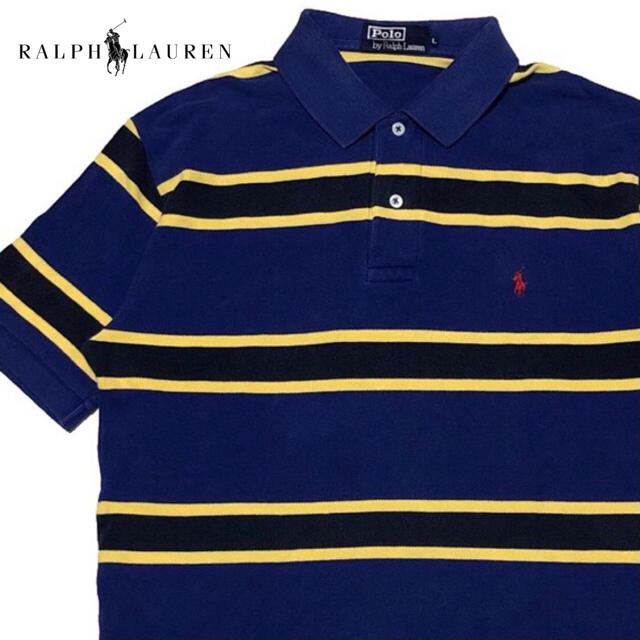 Ralph Lauren(ラルフローレン)の＊3827 ralph lauren ラルフローレン　マルチボーダー　ポロシャツ メンズのトップス(ポロシャツ)の商品写真