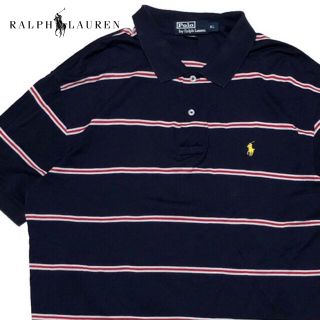 ラルフローレン(Ralph Lauren)の＊3828 ralph lauren ラルフローレン　マルチボーダー　ポロシャツ(ポロシャツ)