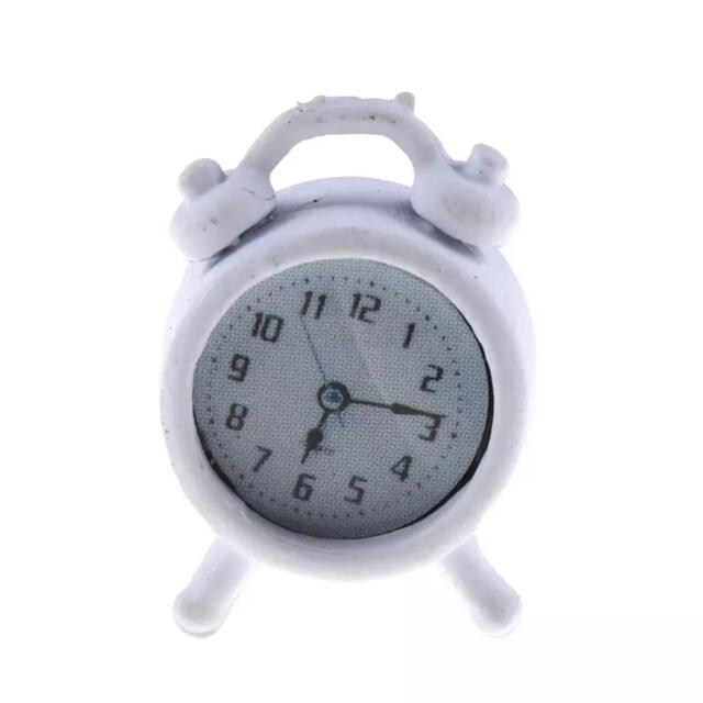 3個　目覚し時計 クロック 置時計　ミニチュア　ドール用品  ドル活 ハンドメイドのおもちゃ(ミニチュア)の商品写真