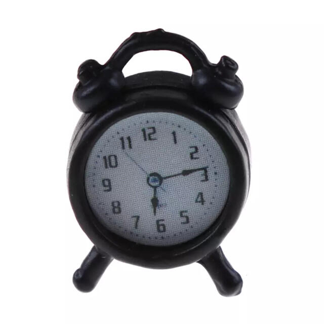 3個　目覚し時計 クロック 置時計　ミニチュア　ドール用品  ドル活 ハンドメイドのおもちゃ(ミニチュア)の商品写真