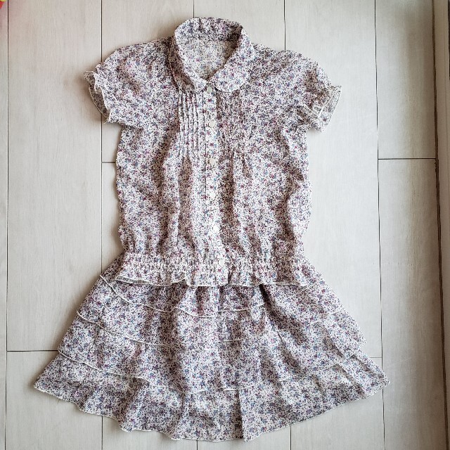 OLIVEdesOLIVE(オリーブデオリーブ)のセットアップ　110cm キッズ/ベビー/マタニティのキッズ服女の子用(90cm~)(ブラウス)の商品写真