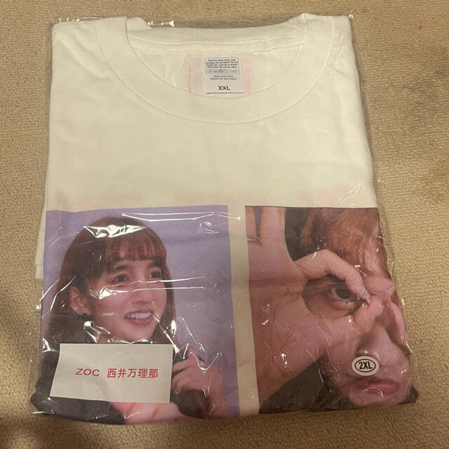 ZOC 撮りあいっこTシャツ 西井万理那Ver 2XL エンタメ/ホビーのタレントグッズ(アイドルグッズ)の商品写真