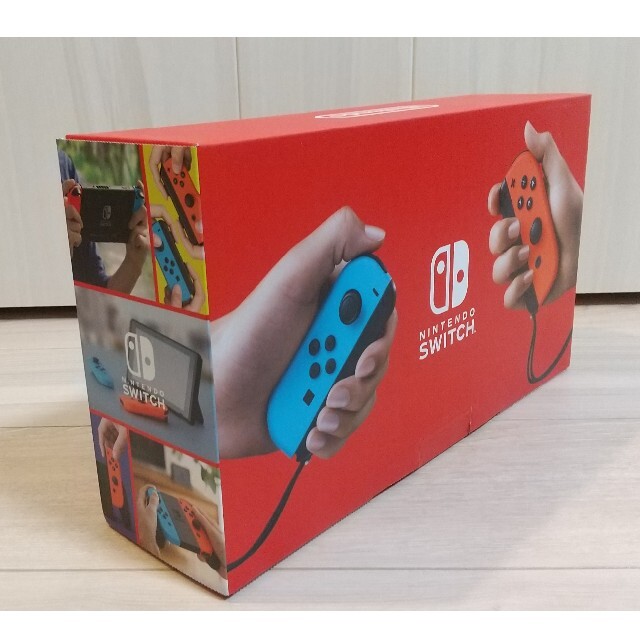 Nintendo Switch(ニンテンドースイッチ)の【新品未使用・未開封】Nintendo Switch ネオンブルー レッド エンタメ/ホビーのゲームソフト/ゲーム機本体(携帯用ゲーム機本体)の商品写真