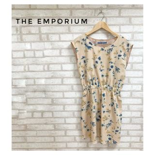 ジエンポリアム(THE EMPORIUM)のTHE EMPORIUM レディース ひざ丈ワンピース ベージュ　花柄(ひざ丈スカート)