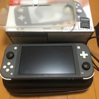 ニンテンドースイッチ(Nintendo Switch)の【美品】Nintendo Switch Liteグレー(家庭用ゲーム機本体)