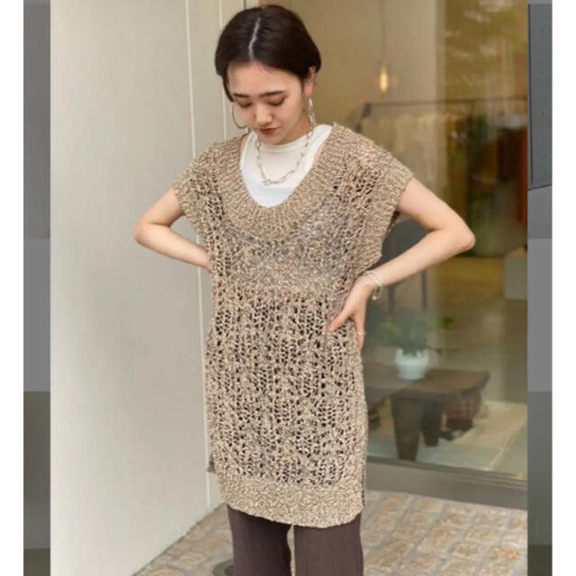 8/21まで限定価格！todayful Crochet Knit Vest