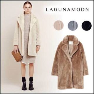 ラグナムーン(LagunaMoon)のLAGUNAMOON big カラーファーコート(毛皮/ファーコート)