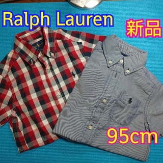 ラルフローレン(Ralph Lauren)の新品Ralph Lauren(2T)半袖シャツ2枚(Tシャツ/カットソー)