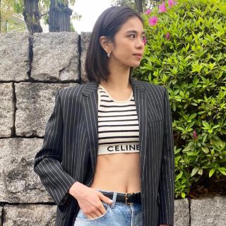 celine - 正規品 タグ付き 新品未使用 CELINE ボーダー スポーツブラ