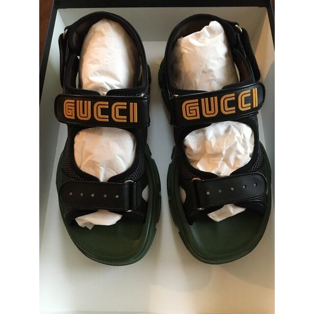 GUCCI - 夏に最適☀️GUCCI leather sandal メンズ