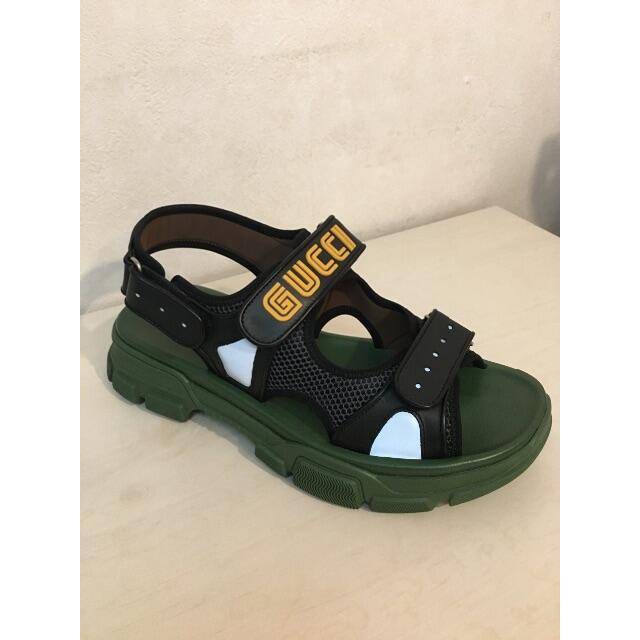 Gucci(グッチ)の夏に最適☀️GUCCI leather sandal メンズ メンズの靴/シューズ(サンダル)の商品写真