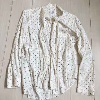 ユニクロ(UNIQLO)のぱんだ様専用⭐︎ドット柄ブラウス　ユニクロ(シャツ/ブラウス(長袖/七分))