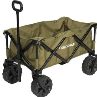 新品未使用品 送料無料 QUICKCAMP ワイドホイールアウトドアワゴン (その他)