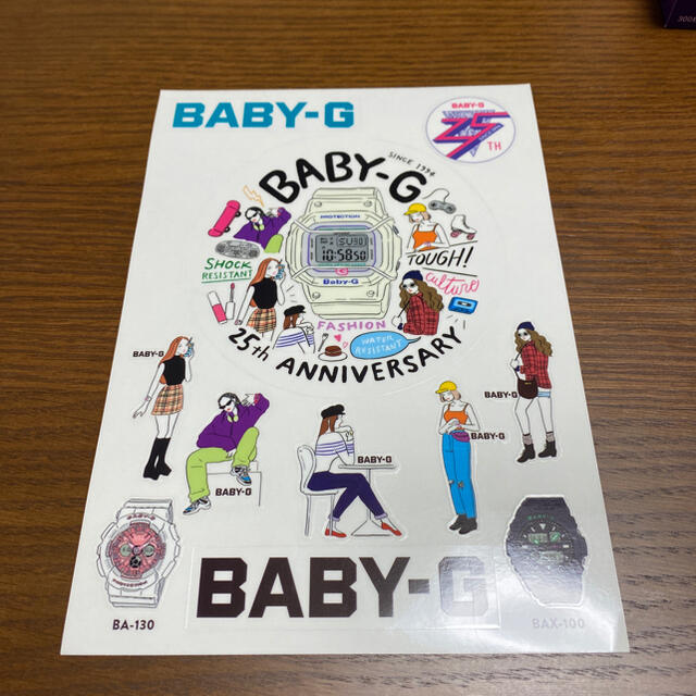 Baby-G(ベビージー)のBABY-G 25周年ステッカー メンズの時計(その他)の商品写真