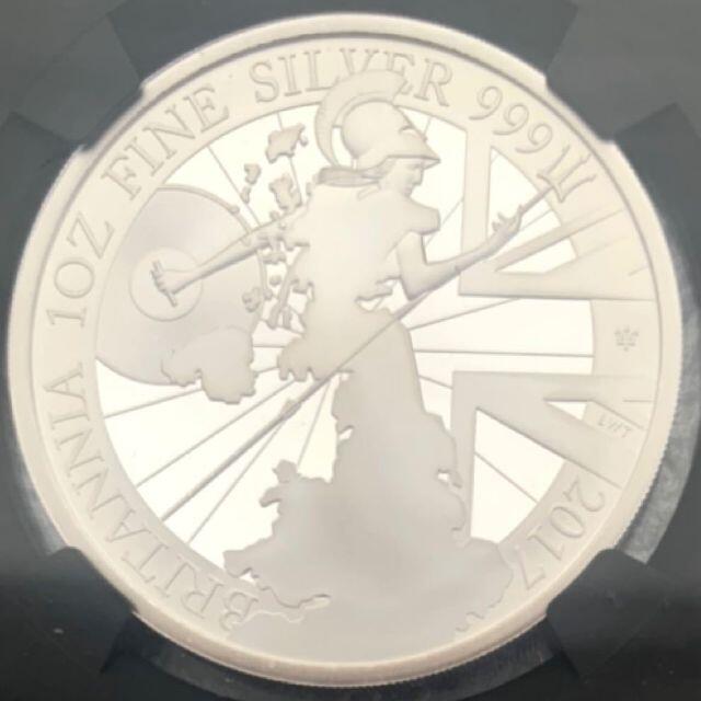 2017 イギリス ブリタニア NGC PF69 UCAM 2ポンド銀貨