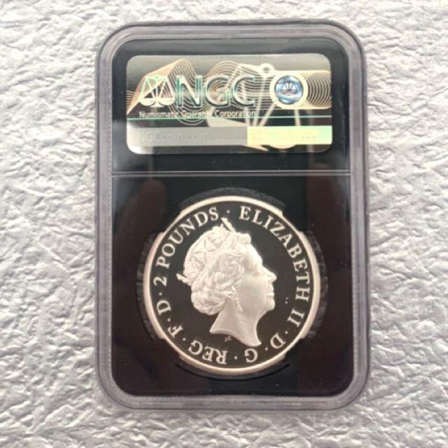 2017 イギリス ブリタニア NGC PF69 UCAM 2ポンド銀貨