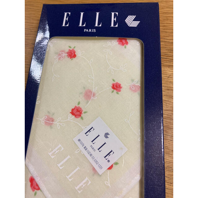 ELLE(エル)の【ハンカチELLE】新品未使用品（箱付き） レディースのファッション小物(ハンカチ)の商品写真