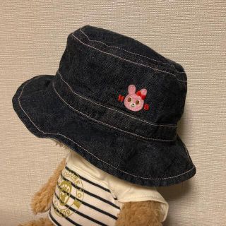 ミキハウス(mikihouse)の【HOT BISCUITS】ミキハウス　ベビー帽子　サイズ50(帽子)