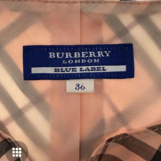 BURBERRY BLUE LABEL(バーバリーブルーレーベル)の【美品】BURBERRY  バーバリー  ノバチェック ノースリーブワンピースS レディースのワンピース(ひざ丈ワンピース)の商品写真