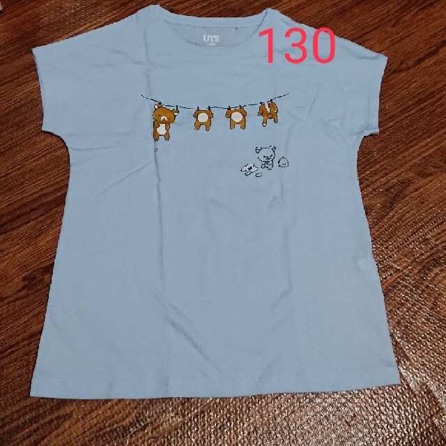 UNIQLO(ユニクロ)のユニクロ Tシャツ リラックマ 半袖 キッズ/ベビー/マタニティのキッズ服女の子用(90cm~)(Tシャツ/カットソー)の商品写真