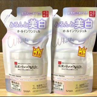 ノエビア(noevir)のなめらか本舗　豆乳イソフラボン　薬用美白　オールインワン100g×2(オールインワン化粧品)