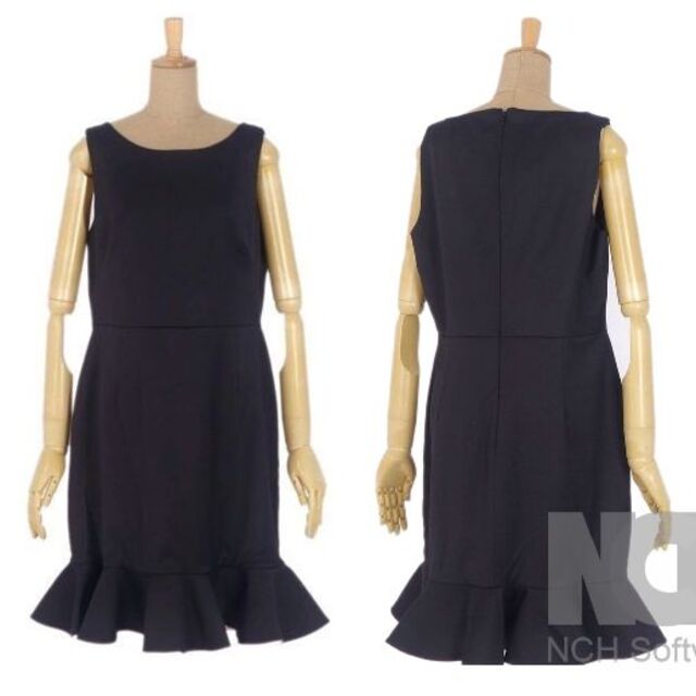 VALENTINO 裾ペプラム ドレス レディース ワンピース confeitariareis