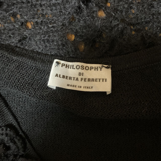 PHILOSOPHY DI ALBERTA FERRETTI(フィロソフィーアルベルタフェレッティー)のニット　ワンピース　ビジュー レディースのワンピース(ひざ丈ワンピース)の商品写真