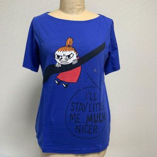 ユニクロ(UNIQLO)のムーミン  リトルミィ  Tシャツ　ブルー　(Tシャツ(半袖/袖なし))