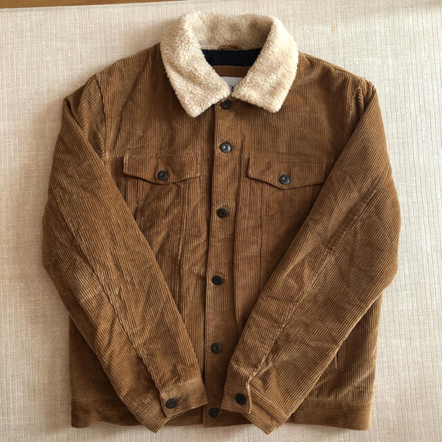 【美品】ZARA コーデュロイジージャン　アウター ジャケット　Gジャン　カーキGジャン/デニムジャケット