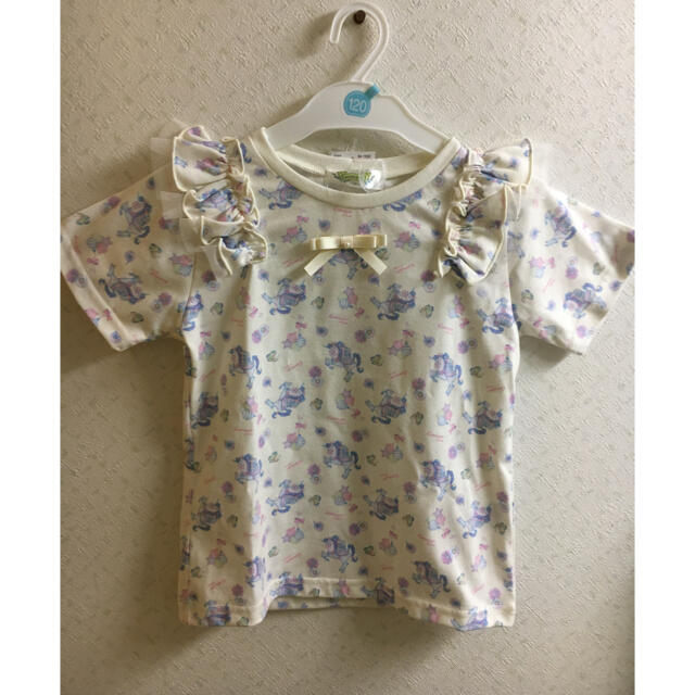 エコネコ　半袖　120  ユニコーン　PO キッズ/ベビー/マタニティのキッズ服女の子用(90cm~)(Tシャツ/カットソー)の商品写真