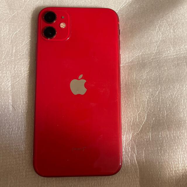 美品 iPhone 11 64GB Red au SIMロック解除済