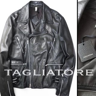 バーニーズニューヨーク(BARNEYS NEW YORK)の新品TAGLIATOREタリアトーレFLOYDラムレザーダブルライダース50(ライダースジャケット)