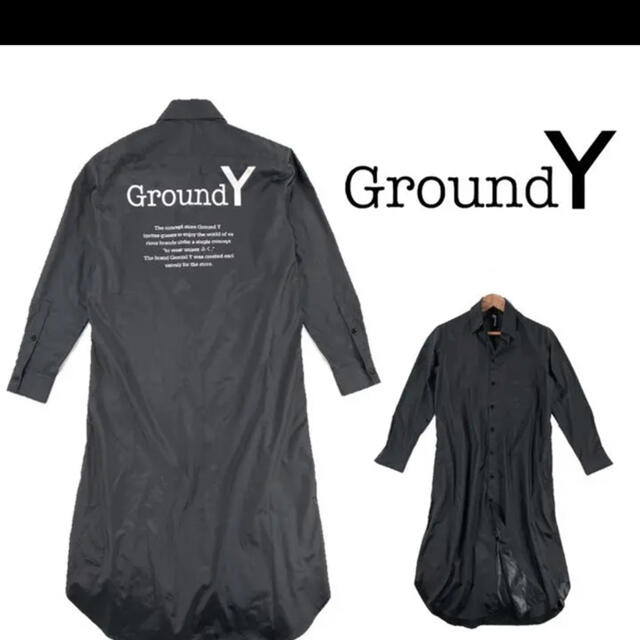 Yohji Yamamoto(ヨウジヤマモト)の4n5様専用　Ground Y ロングシャツ メンズのトップス(シャツ)の商品写真
